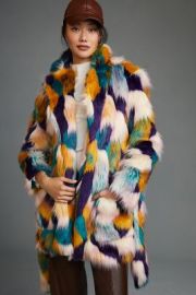 Hutch Faux Fur Coat at Anthropologie