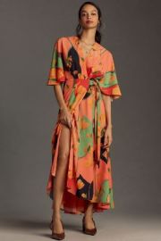 Hutch Floral Wrap Maxi Dress at Anthropologie