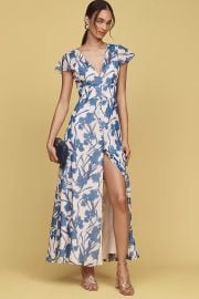 Hutch Nia Short Sleeve V Neck Maxi Dress at Anthropologie