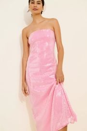 Hutch Strapless Sequin Column Dress at Anthropologie