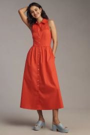 Hutch Vivian Sleeveless Midi Shirt Dress at Anthropologie