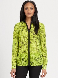 Hydrangea print shirt by Michael Kors at Saks Fifth Avenue