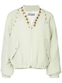 Hyein Seo Jewel Embellished Bomber Jacket - Farfetch at Farfetch