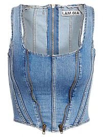 I AM GIA - Coco Denim Corset at Saks Fifth Avenue