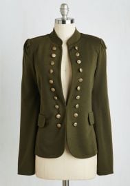 I Glam Hardly Believe It Jacket in Olive at ModCloth