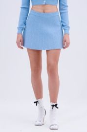 ICY BLUE SPARKLE MINI SKIRT AKIRA at Akira