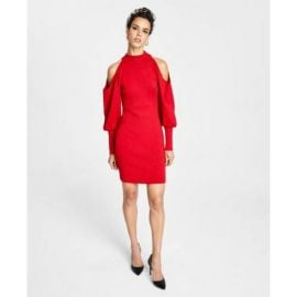 INC International Concepts Cold Shoulder Sweater Dress at Walmart