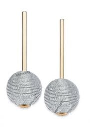 INC International Concepts Gold-Tone Wrapped Ball Drop Earrings at Macys