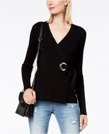 INC International Concepts Grommet Wrap Sweater at Macys