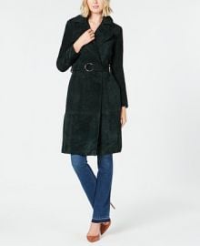 INC International Concepts I N C  Suede O-Ring Trench Coat  Created for Macy s   Reviews - Jackets   Blazers - Women - Macy s at Macys