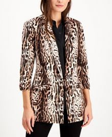 INC International Concepts INC Animal-Print Jacket  Created for Macy s   Reviews - Jackets   Blazers - Women - Macy s at Macys