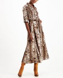 INC International Concepts INC Animal-Print Shirtdress  Created for Macy s   Reviews - Dresses - Women - Macy s at Macys