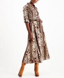 INC International Concepts INC Animal-Print Shirtdress Created for Macys  Reviews - Dresses - Women - Macys at Macys