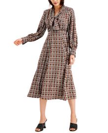 INC International Concepts INC Chain Printed Tie Front Midi Dress Created for Macys Reviews - Dresses - Women - Macys at Macys