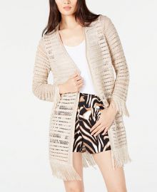 INC International Concepts INC Petite Crochet Fringe Cardigan Completer  Created for Macy s   Reviews - Sweaters - Petites - Macy s at Macys