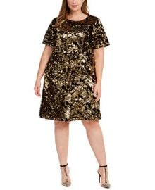 INC International Concepts INC Plus Size Two-Tone Sequin Dress  Created For Macy s   Reviews - Dresses - Plus Sizes - Macy s at Macys