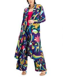 INC International Concepts INC Printed Duster Jacket  Created for Macy s   Reviews - Coats - Women - Macy s at Macys