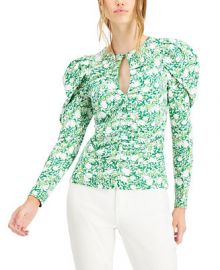 INC International Concepts INC Printed Ruched Keyhole Top  Created for Macy s   Reviews - Tops - Women - Macy s at Macys