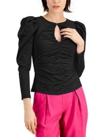 INC International Concepts INC Puff-Sleeve Keyhole-Cutout Top  Created for Macy s   Reviews - Tops - Women - Macy s at Macys