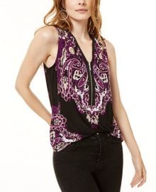 INC International Concepts INC Zipper Tank Top  Created for Macy s    Reviews - Tops - Women - Macy s at Macys