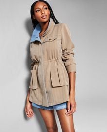 INC International Concepts Jeannie Mai X INC Mix-Media Utility Jacket Created for Macys  Reviews - Jackets  Blazers - Women - Macys at Macys