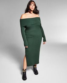 INC International Concepts Jeannie Mai X INC Plus Size Off-the-Shoulder Dress Created for Macys  Reviews - Dresses - Plus Sizes - Macys at Macys