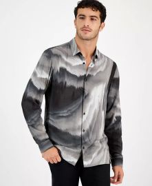 INC International Concepts Mens Swirl Graphic Shirt Created for Macys - Macys at Macys