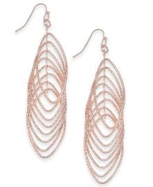 INC International Concepts Navette Multi-Ring Drop Earrings at Macys