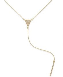 INC International Concepts Pav  Triangle and Bar Lariat Necklace  Created for Macy s at Macys