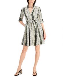 INC International Concepts Petite Printed Belted Shirtdress Created for Macys  Reviews - Dresses - Petites - Macys at Macys