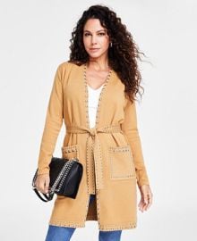 INC International Concepts Petite Studded Completer Cardigan Sweater Created for Macys - Macys at Macys