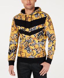 INC International Concepts Pieced Animal Print Hoodie at Macys