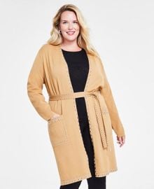 INC International Concepts Plus Size Studded Cardigan Created for Macys - Macys at Macys