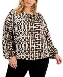 INC International Concepts Plus Size Tie-Dye Charm Peasant Top Created for Macys  Reviews - Tops - Plus Sizes - Macys at Macys