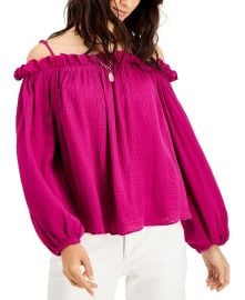 INC International Concepts Ruffle-Trim Off-The-Shoulder Blouse Created for Macys  Reviews - Tops - Women - Macys at Macys