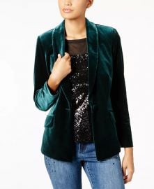 INC International Concepts Velvet Blazer at Macys