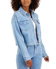 INC International Concepts Womens Luxe Embellished Trucker Jacket Created for Macys Reviews - Jackets Blazers - Women - Macys at Macys