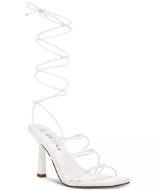 INC International Concepts Womens Pippa Lace-Up Ankle-Tie Dress Sandals Created for Macys - Macys at Macys