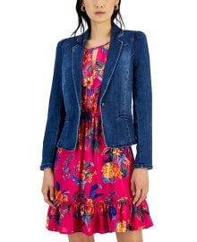 INC International Concepts Womens Puff-Sleeve Blazer Created for Macys - Macys at Macys