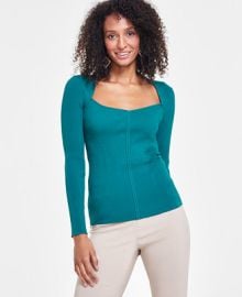 INC International Concepts Womens Ribbed Long-Sleeve Sweater Created for Macys - Macys at Macys