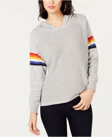 INC Rainbow Stripe Pullover Hoodie at Macys