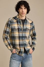 INDIGO PLAID MESA WESTERN LONG SLEEVE SHIRT Lucky Brand at Lucky Brand