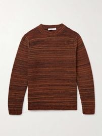 INIS MEÁIN Striped Merino Wool and Cashmere-Blend Sweater at Mr Porter