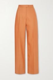 INTERIOR The Fontaine wool and silk-blend straight-leg pants NET-A-PORTER at Net a Porter