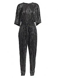 IRO - Chimbote Metallic Pleated Popover Jumpsuit at Saks Fifth Avenue