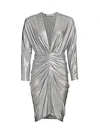 IRO - Cilty Ruched Metallic Dress at Saks Fifth Avenue