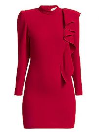 IRO - Deteo Long-Sleeve Ruffle Mini Dress at Saks Fifth Avenue