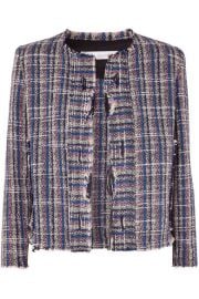 IRO - Frannie distressed cotton-blend tweed jacket at Net A Porter