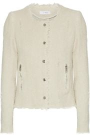 IRO   Frayed cotton-tweed jacket at Net A Porter