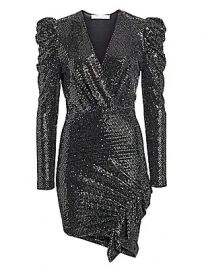 IRO - Loulou Metallic Wrap Dress at Saks Fifth Avenue